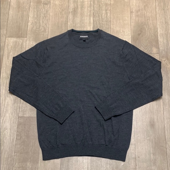 NWOT Bonobos 100% Merino Wool Slim Fit Crewneck Lightweight Casual Sweater‎ - Picture 1 of 7